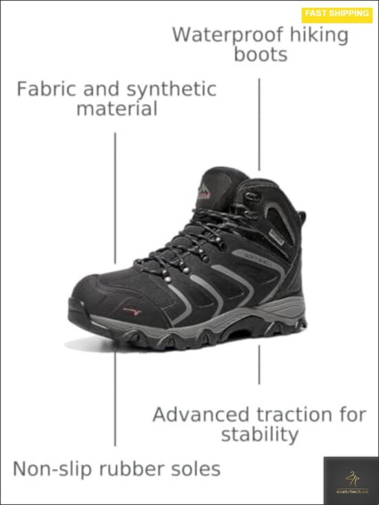 Waterproof Ankle Hiking Boots Lightweight EVA Midsole Outdoor Trekking Shoes